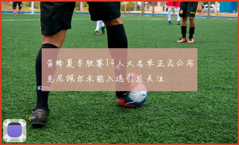 黄蜂夏季联赛14人大名单正式公布克尼佩尔未能入选引发关注
